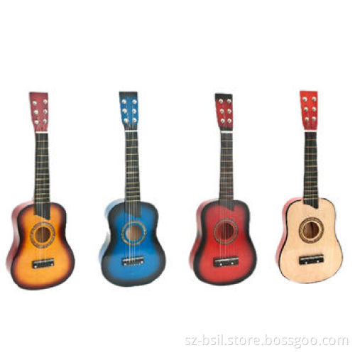 25-inch/6-string wooden children guitar musical instrument